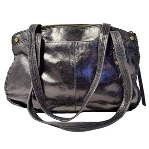 HOBO The Original Double Handled Black Leather Hand Bag